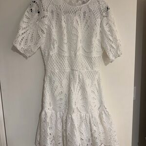 NWT Blue B Collection White Lace Dress